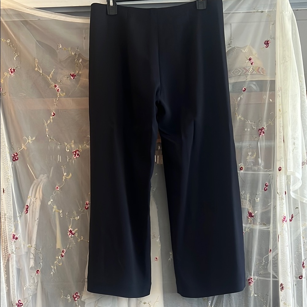 The Row Midnight Navy Black pant with ankle slit detail - Picture 5 of 5